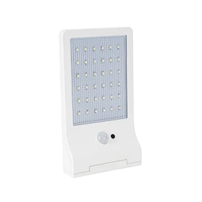 Image de Lampe LED Solaire ASLO 3W 370 Lumens LI ION 6000K Applique Blanc exterieure avec detecteur de mouvement