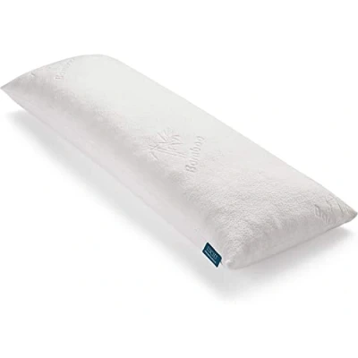 Image de LUCID oreiller de corps en flocons mousse à mémoire forme pour dormir sur le côté grossesse housse ultra douce base viscose bambou