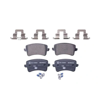 Image de HELLA 8DB 355 025 391 Jeu de plaquettes frein non préparé pour indicateur d&#039;usure avec vis d&#039;étrier accessoires AUDI: Q5, A5 B8 Coupe