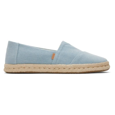 Image de Espadrilles en jeans dévalé femme Toms Alpargata Rope 2.0