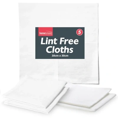 Image de Lot de 5 chiffons nettoyage non pelucheux pour huiler le bois, nettoyer les écrans, réutilisables et faciles à nettoyer, nettoyage, chiffon