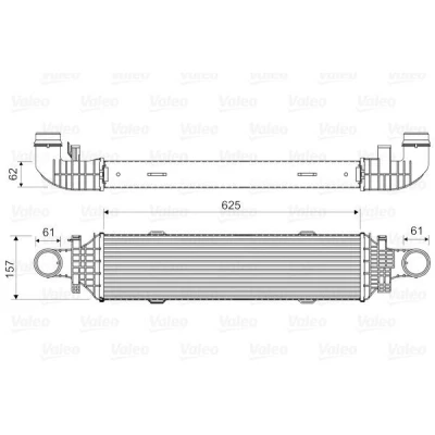 Image de VALEO 818631 Intercooler sans vanne EGR MERCEDES BENZ: Classe E Berline, C Break
