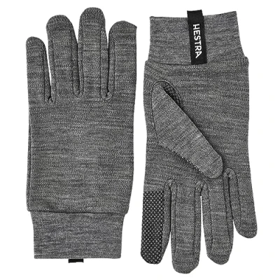 Image de Hestra Gants en laine mérinos Touch Point Liners gris Taille 8 2020