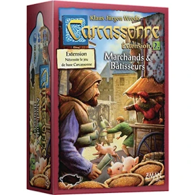 Image de Z Man Games Carcassonne Extension 2 Marchands &amp; Bâtisseurs Jeu de société À partir 7 ans à 6 joueurs 40 minutes