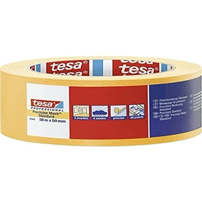 Image de Bande de masquage tesa PRECISION STANDARD 04344 00000 00 Jaune 50 m x mm 1 pc(s)