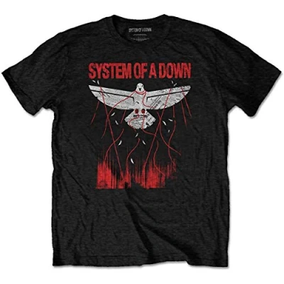 Image de System of a Down Tshirt Homme XL Dove Overcome Noir