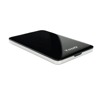 Image de TooQ TQE 2538B Boîtier pour Disque Dur 2.5&quot; (SATA I/II/III jusqu&#039;à 7.0 mm de Haut, USB 3.0), Aluminium, Indicateur LED, Noir, 50 g