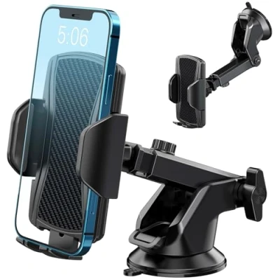 Image de Support Téléphone Voiture Hoppac 360 Degrés Compatible 4 7 pouces Ventouse Haute Performance Rotatif