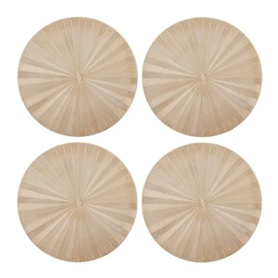 Image de Mikasa Set de 4 sets table ronds et métalliques, 38 cm, pour les fêtes réceptions