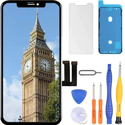 Image de LL TRADER Écran pour iPhone 11 LCD 6,1&#039;&#039; FHD Remplacement d&#039;écran 3D Touch Digitizer Assembly et Kit de Réparation (pour Les Modèles A2111, A2223, A2221) (True Tone Programmable)