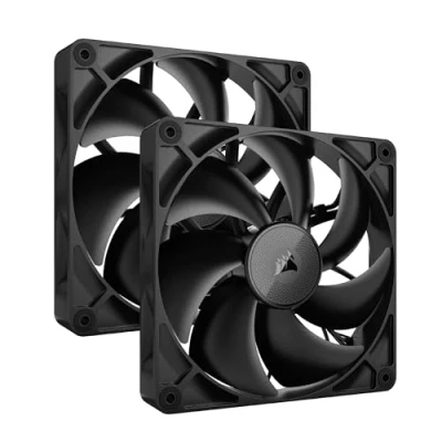Image de CORSAIR iCUE Link RX140 Ventilateurs 140mm PWM avec Hub Système Roulement à Dôme Magnétique Dual Pack Noir