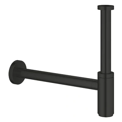 Image de GROHE 295032430 Siphon 1 1/4&quot;pour Lavabo, Noir Mat