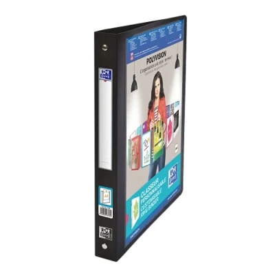 Image de OXFORD Trieur Extensible 12 Compartiments A4 Student Couverture Polypro Bicolore Noir/Vert