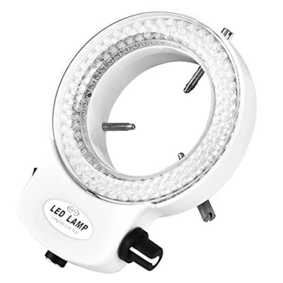 Image de Dpofirs 140PCS LED Ring Light Lamp for Stereo Microscope, Microscope Camera 144 Beads Source Brightness Adjustable Lamp, with Adapter(Blanc)