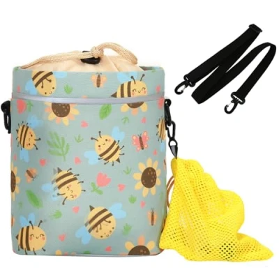 Image de LOCAL LION Sacoche de Guidon Vélo pour Enfant avec Bandoulière Amovible, Panier Avant d&#039;enfant, Sac Coloré Trottinettes, Vélos D&#039;équilibre, Tricycles