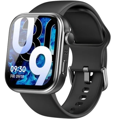 Image de TOZO S6 Smartwatch 1.85&#039;&#039; AMOLED Écran Ultra Clair Visages de Montre dynamiques Appels Bluetooth, 100+ Modes Sportifs avec fréquence Cardiaque/Sommeil/Moniteur d&#039;oxygène sanguin IP68 étanche