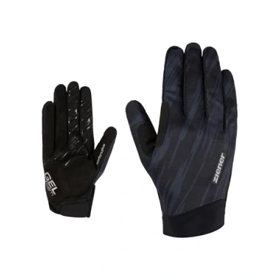 Image de Ziener CROM Touch Gants Longs de vélo/VTT pour Homme Doigts avec Fonction Tactile Respirants, amortissants, Noirs, 7,5