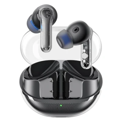Image de SoundPEATS Clear Écouteurs Bluetooth, écouteurs sans Fil Bluetooth 5.3, contrôleur de 12 mm et Microphone Double avec ENC pour appels clairs, Mode Jeu, contrôle d&#039;application, 40 Heures