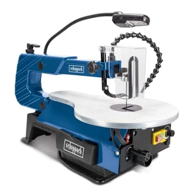 Image de Scheppach Scie à Chantourner SD1600V 120W Hauteur de passage 50mm Buse soufflage flexible Vitesse course variable 500 1700 min 1 Lampe LED