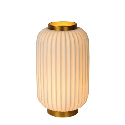 Image de LUCIDE GOSSE Lampe de table Ø 19,7 cm 1xE14 Blanc