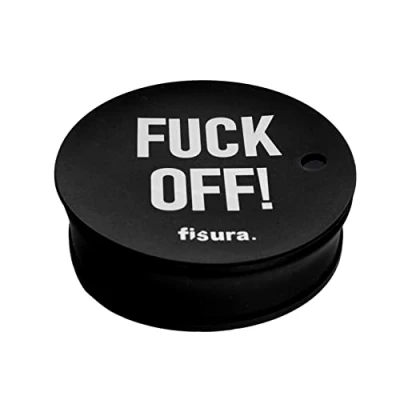 Image de Fisura Lot de 5 capote verre anti drogue &quot;f*ck off&quot;. Protège boisson débordement noir original. Capuchon réutilisable. Protection gobelet en silicone BPA free.5 pièces.
