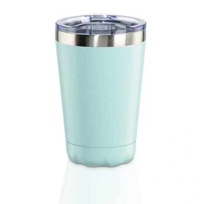 Image de mug isotherme, 270 ml, isotherme à emporter avec ouverture, bleu pastel