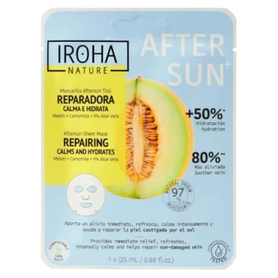 Image de Iroha Nature Masque tissu Après Soleil Réparateur Melon