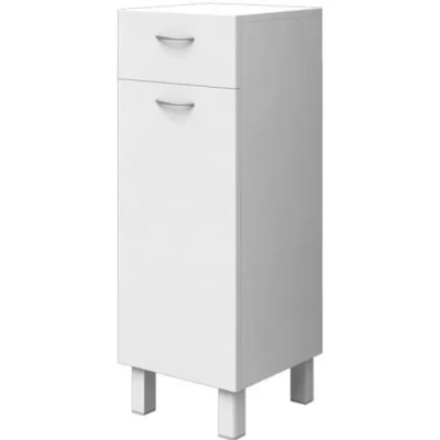 Image de ESSENTIEL Meuble de rangement 1 porte tiroir Blanc L 30 cm