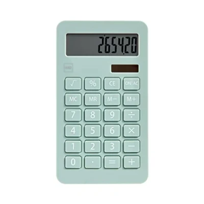 Image de Miquelrius Calculatrice Solaire, 10 Chiffres, Grandes Touches, écran LCD, Couleur Verte