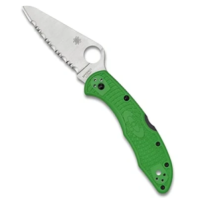 Image de Spyderco Couteau Salt 2 Vert à Dents