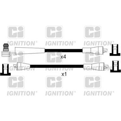 Image de QUINTON HAZELL XC802 Jeu De Fils d&#039;Allumage CI RENAULT: Trafic I Bus, 18 Berline, CLIO 1, TRIUMPH: 1500 Mk1