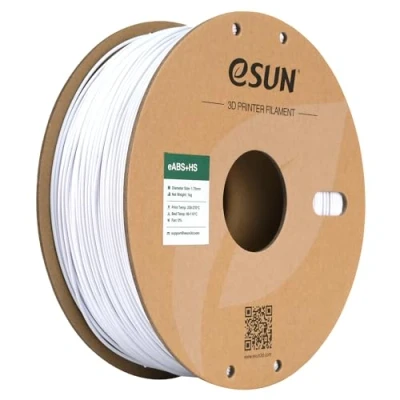 Image de eSUN Filament ABS+ 1.75mm, eABS+HS ABS Plus d&#039;Imprimante 3D Haute Vitesse, Précision Dimensionnelle +/ 0.05mm, Bobine de 1KG (2.2 LBS) pour l&#039;Impression Rapide,Blanc Froid