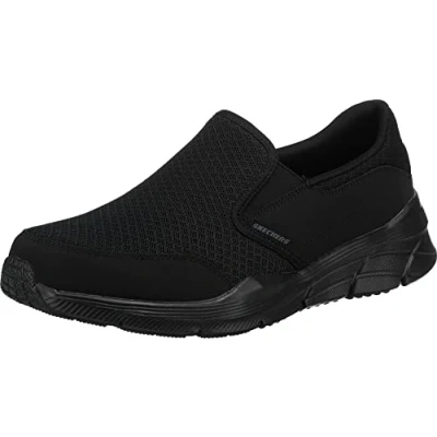 Image de Skechers Equalizer 4.0 Baskets Homme Noir Mesh Pu Black Trim 42 EU