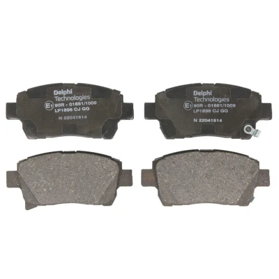 Image de DELPHI LP1896 Jeu de plaquettes frein avec indicateur d&#039;usure tôle anti bruit sans accessoires TOYOTA: iQ, Prius II Liftback