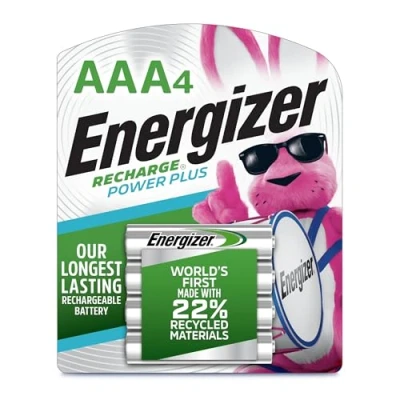 Image de Energizer Lot de 4 Piles AAA Rechargeables, Recharge Power Plus Triple A pré chargées