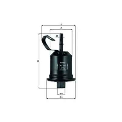 Image de MAHLE ORIGINAL KL 434 Filtre à Carburant de conduite 7,9 TOYOTA: Avensis I Break, Liftback, Berline