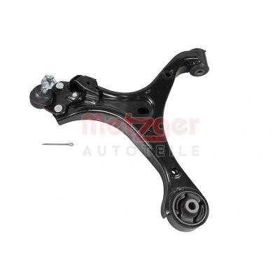 Image de METZGER 58152501 Bras de suspension avec support en caoutchouc, rotule Essieu avant gauche barre oscillant transversal