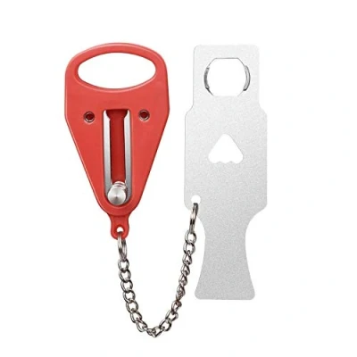 Image de Serrure de porte portable, verrouillage voyage, ajout d&#039;un verrou supplémentaire pour plus sécurité et confidentialité, solide robuste Lock les voyages, hôtel, appartement