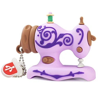 Image de leizhan Clé USB 32Go Machine à Coudre Violet,Flash Drive Pendrive en Silicone (32Go,Machine Violet)