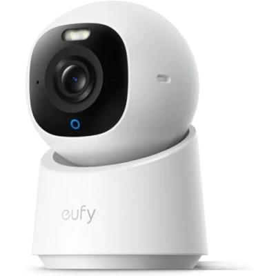 Image de eufy Security Camera Interieure E30, 2 Pack, caméra de Surveillance 4K UHD, Rotation 360 et Inclinaison, Vision Nocturne en Couleur, détection par IA, Suivi Automatique, Fonctionne avec Homekit