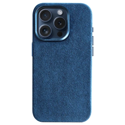 Image de iPhone 15 Pro Max Alcantara Case Ocean blue