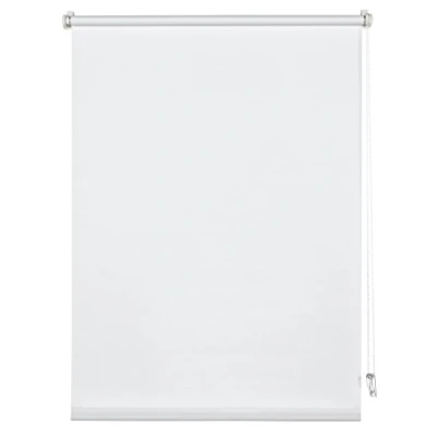 Image de Deco Company Store enrouleur à clipser ou coller, du jour, Opaque, Kit de montage inclus, Clip unique, Blanc, 90 x 210 cm (LxH)