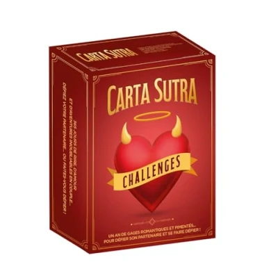 Image de CARTA SUTRA Challenges Jeu Couple Jeux de société Carte Cadeau Anniversaire Femme Homme Original Saint Valentin [Edition Challenges]