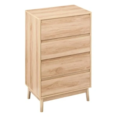 Image de 5five Commode 4 tiroirs Effet chêne Naturel abana