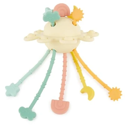 Image de Bieco Jouet Montessori en silicone pour bébé de 1 an motricité Cordon traction