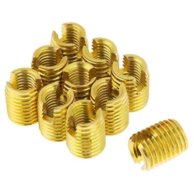 Image de 10pcs M8 x M5 10mm Auto taraudeuses inserts filetés Écrous 302 Type à fente