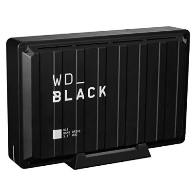 Image de WD_BLACK D10 8 To Game Drive HDD, Disque Dur Externe, jusqu&#039;à 250 Mo/s, fonctionne avec Playstation, Xbox, PC et Mac 7200 TR/MIN, refroidissement actif pour stocker votre collection de jeux