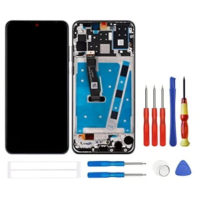 Image de swark Écran LCD compatible avec Huawei P30 Lite tactile Digitizer Assembly Verre + Outils (Noir cadre)