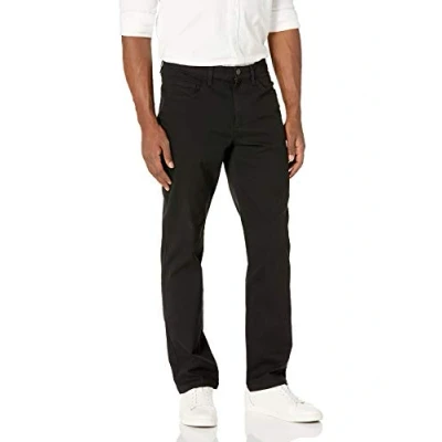 Image de Amazon Essentials Pantalon Chino Stretch Confortable à 5 Poches Coupe Droite (Déjà Goodthreads) Homme, Noir, 38W / 29L