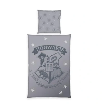 Image de Herding Parure de Lit Harry Potter, Taie d&#039;Oreiller 80 x cm motif réversible, Housse Couette 135 200 cm, avec Fermeture éclair, 100% Coton/Renforcé